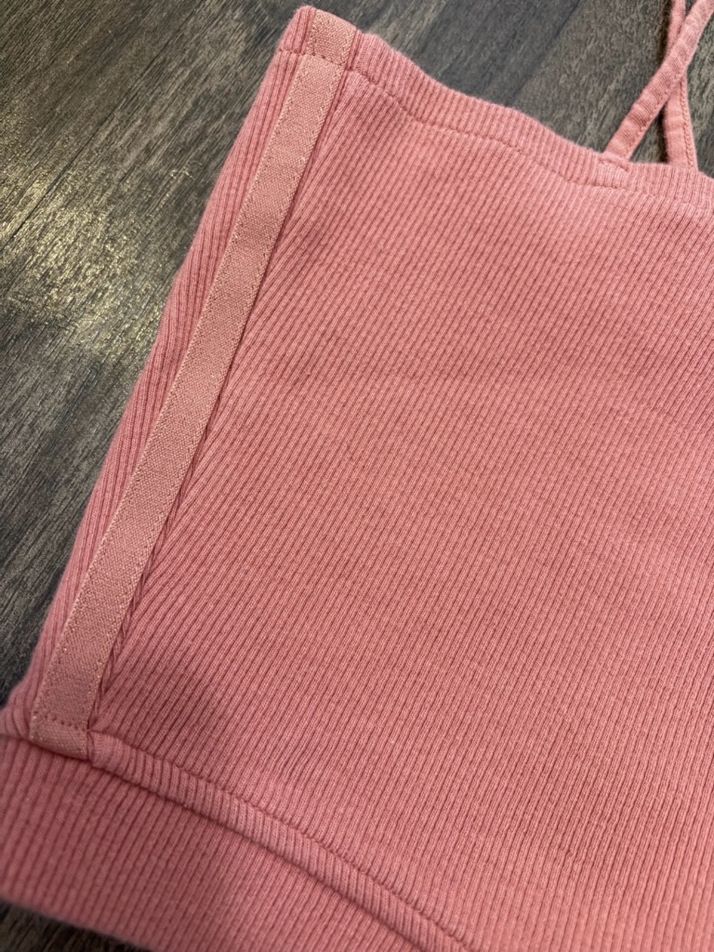 Dusty Rose Adidas Crop - Picture 3 of 4